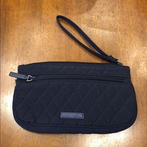 Vera Bradley Navy Blue Zippered Wristlet Like New